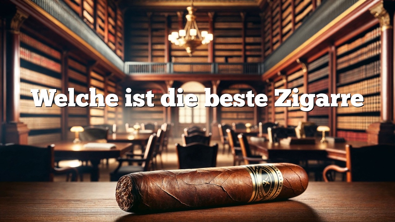 Welche ist die beste Zigarre
