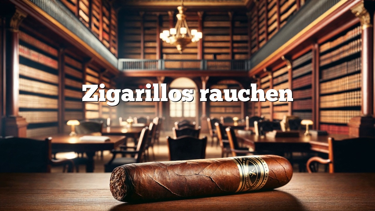 Zigarillos rauchen