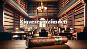 Zigarre anzünden