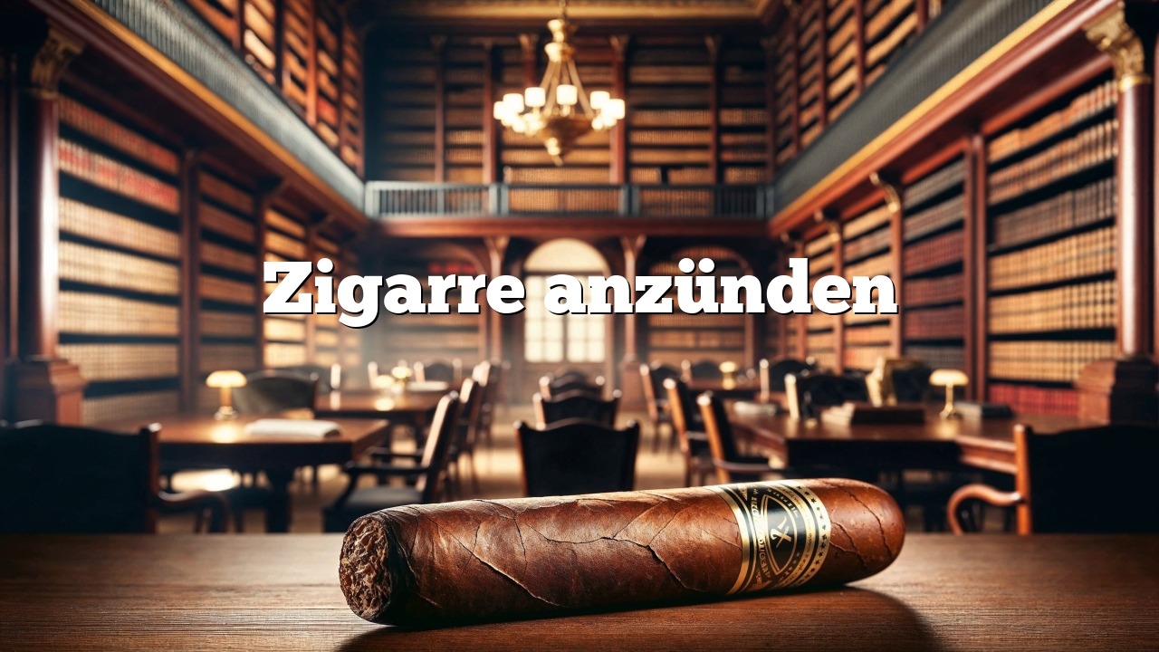 Zigarre anzünden